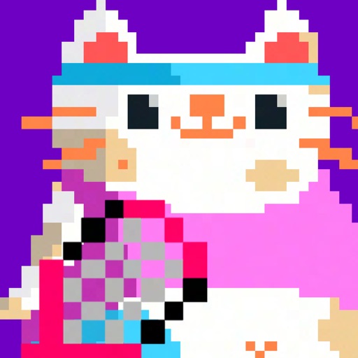 Candy Cat Tennis - Pixel Training Icon