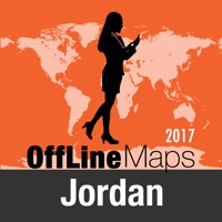 Jordanie Déconnecté carte et guide de voyage pour PC