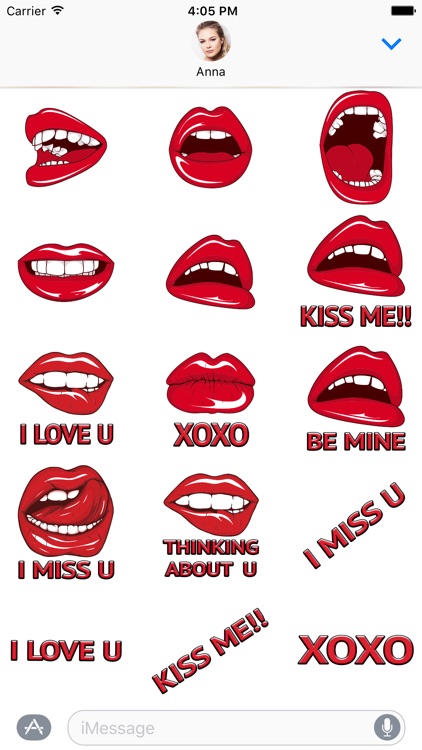 Dirty Emoji Stickers - Sexy lips new Sticker Pack