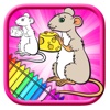 Crazy The Rat Paint Coloring Book Game Version