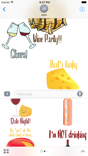 WineAndCheeseFriday Sticker Pack(圖2)-速報App