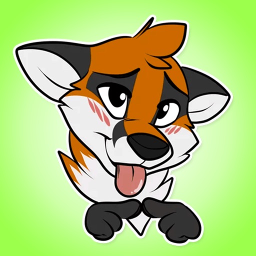 Red Fox • NEW Stickers for iMessage Emoji icon