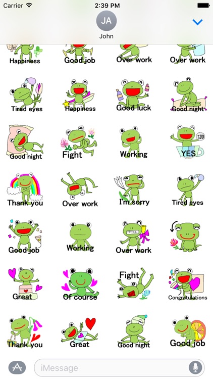 Frog Emoji Stickers