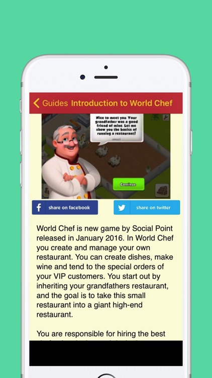 Guide for World Chef