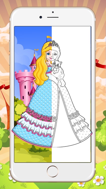 Coloring Book for Little Girl - Princess and Fairy