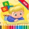 Write & Color Activity Sheets are fun Coloring Book | Coloring Free Games for Kids Boy and Girls reading and preschool educational for toddlers by Kids Academy