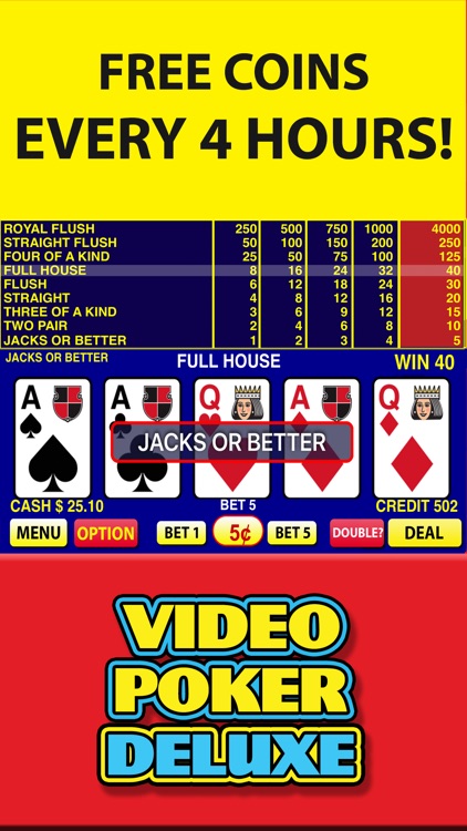 Video Poker Deluxe Casino