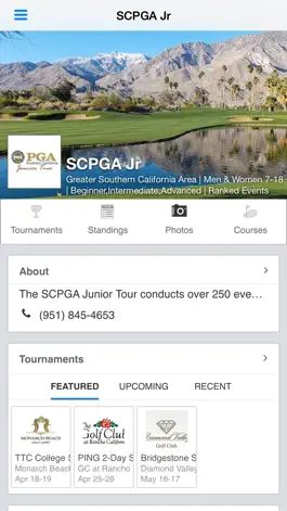 Game screenshot SCPGA Junior Tour apk