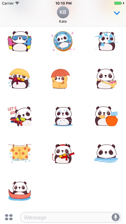 Cute Panda Animated Sticker by Dent S
