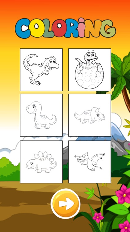 Dinosaur Coloring Book Draw and Paint Dino Games