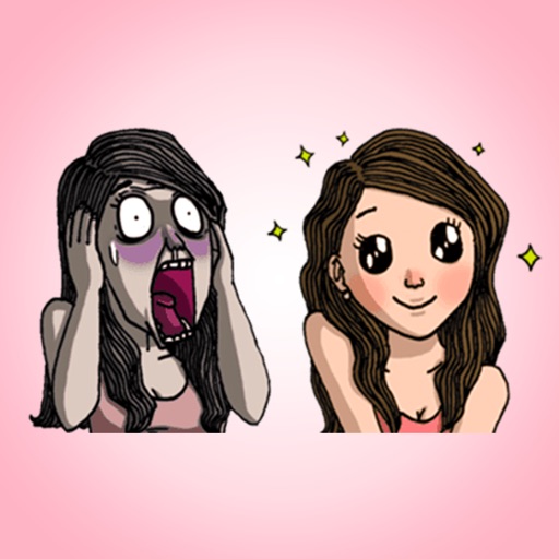 Sexy Girl vs. Stupid Girl Stickers icon