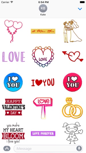 Love Stickers Chat for iMessage