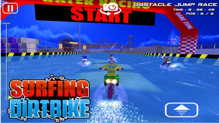 Surfing Dirt Bike - Dirt Bike Jetski Racing Games
