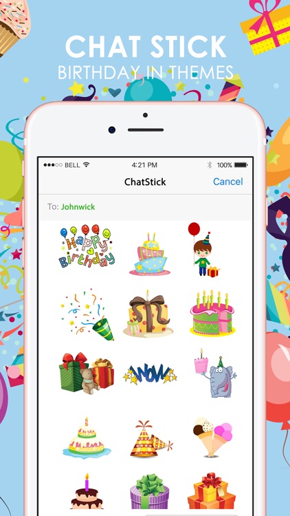 Birthday Emoji Stickers Keyboard Themes ChatStick