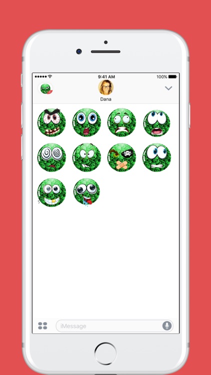 Greench Moji stickers by Steve