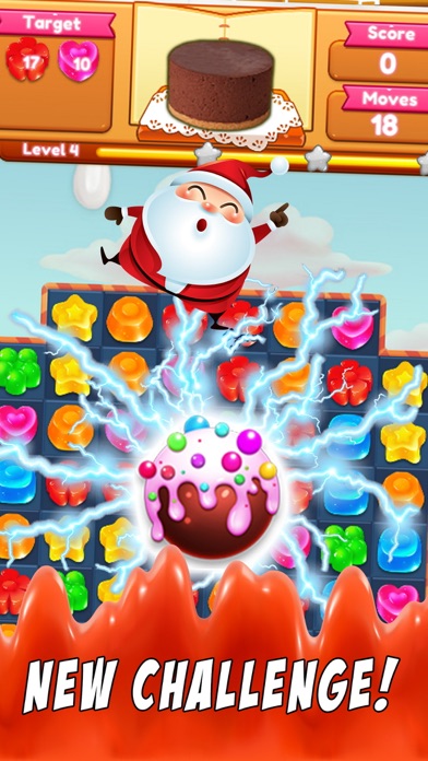 SWEET SANTA CANDY - NEW MATCH 3 BEST GAME PUZZLE 1.5 IOS GAME GIẢI TRÍ SWEET SANTA CANDY - NEW MATCH 3 BEST GAME PUZZLE 1.5 IOS