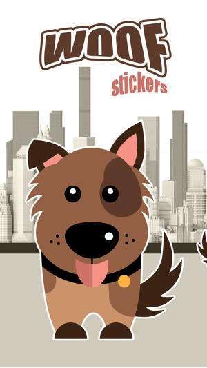 Woof - the cute and cool dog stickers fo