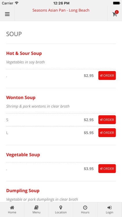 Seasons Asian Pan - Long Beach