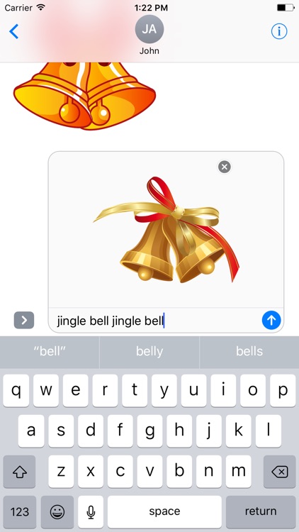 Christmas Jingle Bells Stickers