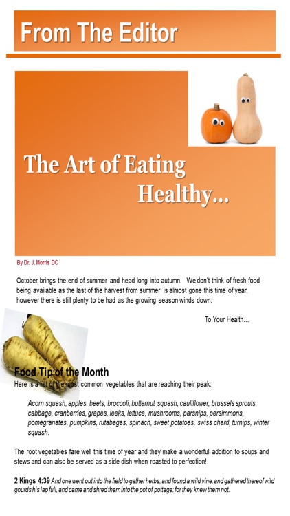 The Art of Eating Healthy Magazine