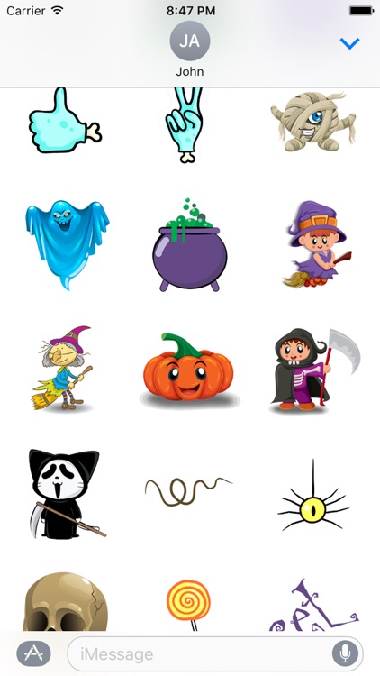 Halloween Kitty Sticker screenshot-3