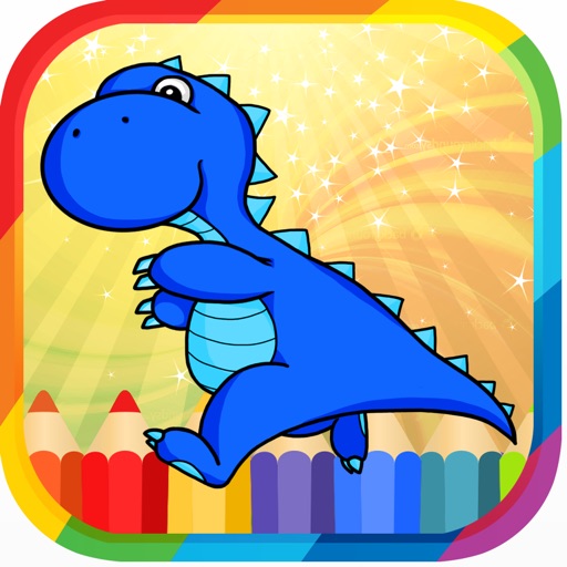 Dinosaur Planet Coloring Pages Game Free for Kid ! iOS App