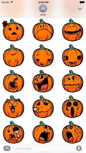 Funny Halloween Pumpkin Sticker(圖3)-速報App