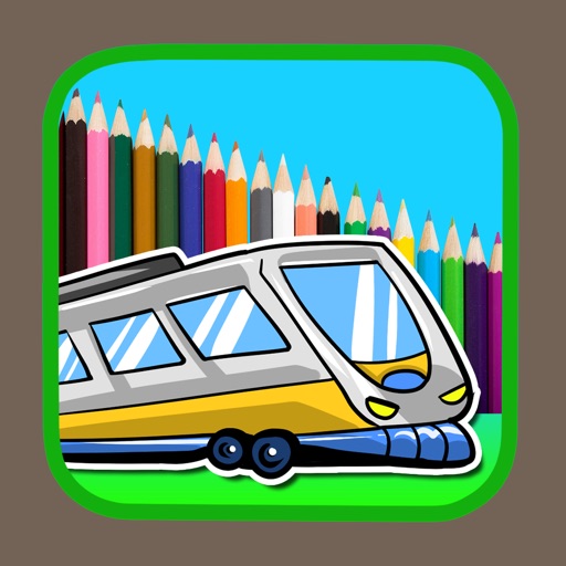 Exercise Painting and Coloring Train for Preschool iOS App