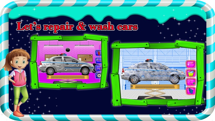 Police Car Repair & Fix it - Auto Vehicle Cleanup