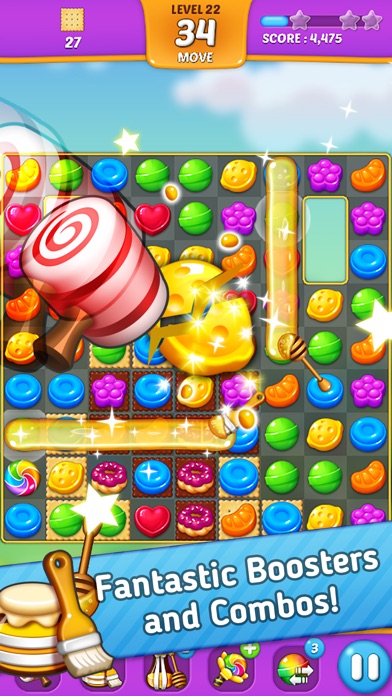 LOLLIPOP: SWEET TASTE MATCH3 1.7.7 IOS GAME GIẢI TRÍ LOLLIPOP: SWEET TASTE MATCH3 1.7.7 IOS