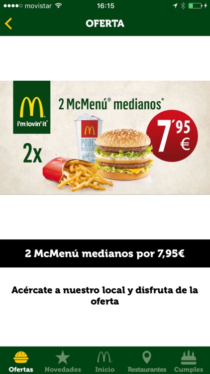 Ofertas McDonald's Málaga