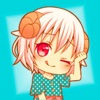 Cute Lamb Girl - Stickers for iMessage