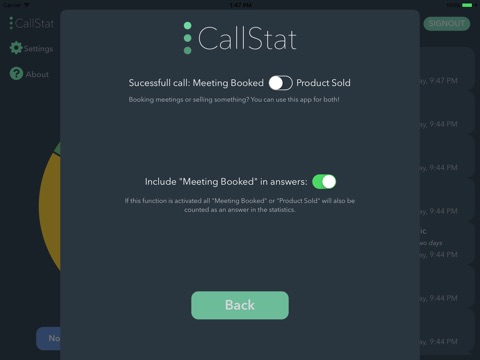 CallStat screenshot 3