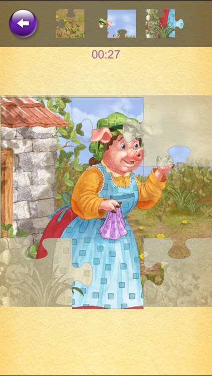 Three Little Pigs Puzzle Jigsaw screenshot-0