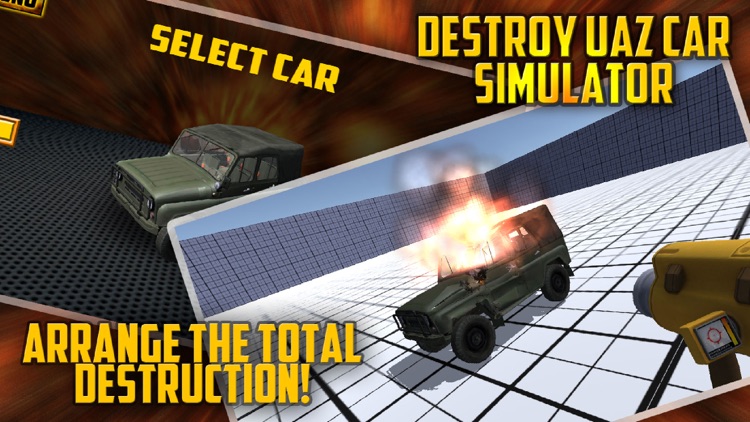 Destroy UAZ Car Simulator