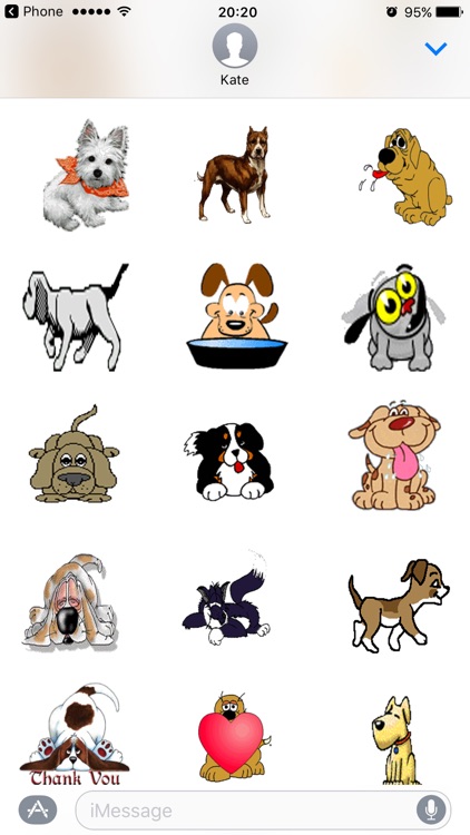 Dog Stickers Animated Emoji Emoticons for iMessage