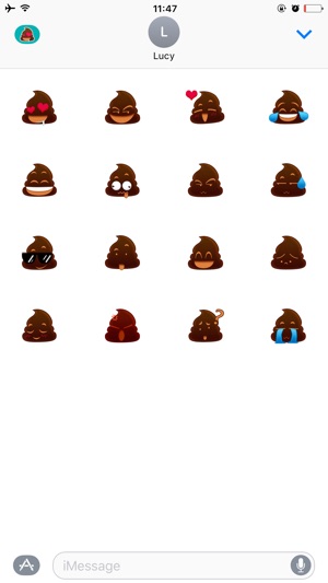 Poo Emoji Sticker for iMessage(圖2)-速報App