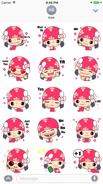 Flower Fairy - Cute stickers for iMessage