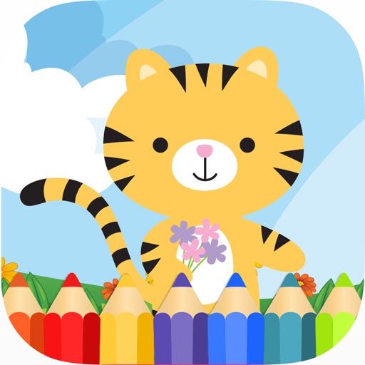 Animal Coloring Book - Drawing Game for kid HD Icon