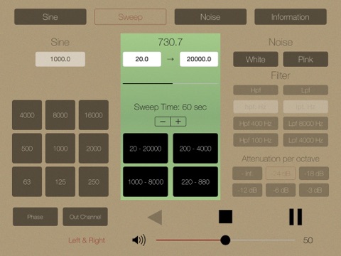 Audio Tone Generator for iPad screenshot 2