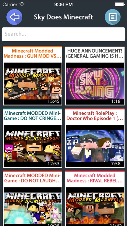 Videos for Minecraft