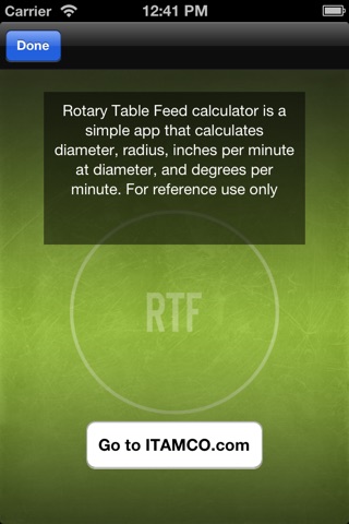 Rotary Table Feed screenshot 2