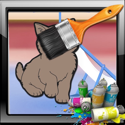 Paint Games cat Version iOS App
