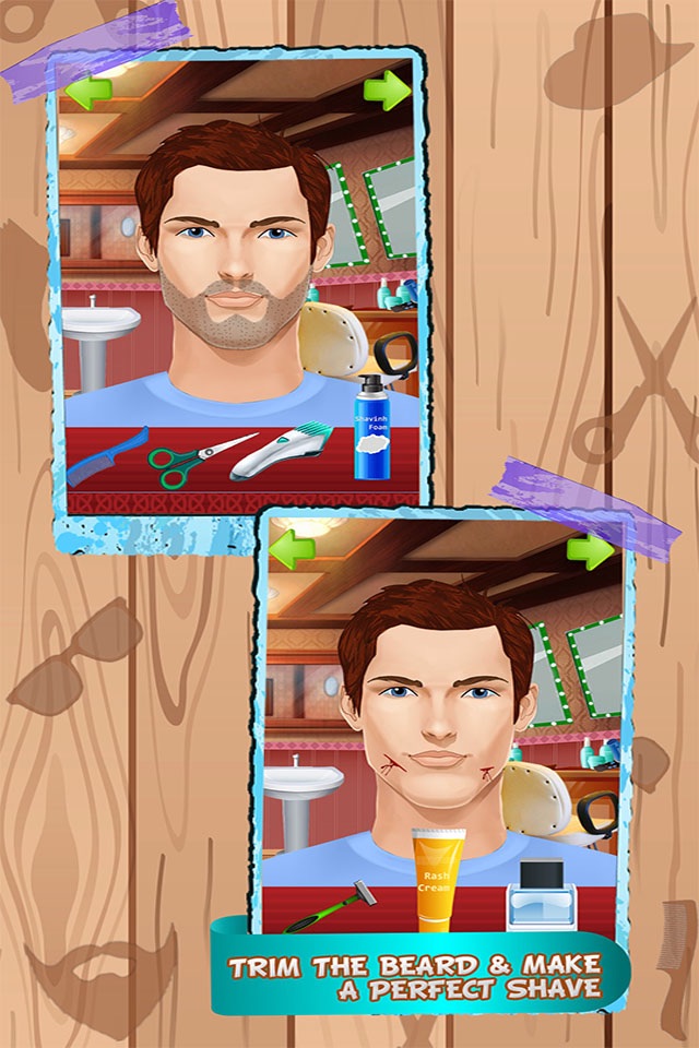 Beard Shaving Salon Girls Games screenshot 3