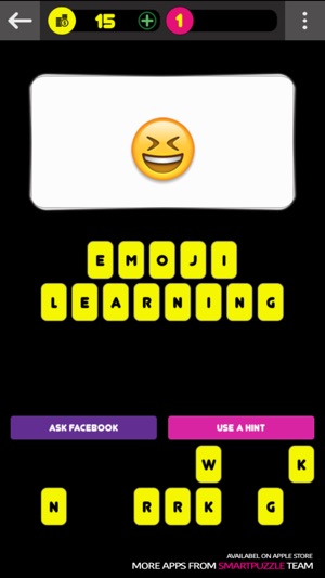 Guess pics: close up emoji, word brain w