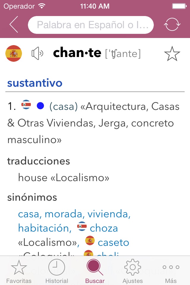 Spanish Slang Dictionary screenshot 3