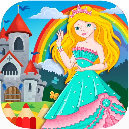 Princess Coloring Book -Painting for Kids & Toddle iOS App