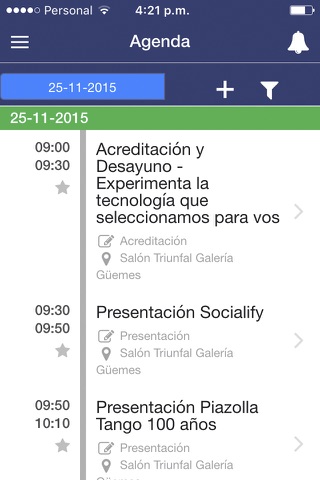 Sesiones Productivas screenshot 2