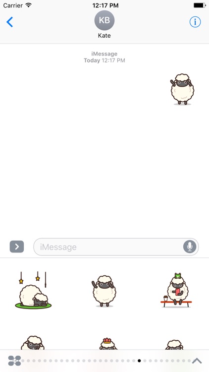 Franky Sheep animated stickers pack