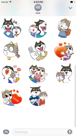 Cat Love Cute - Animated Sticker(圖3)-速報App